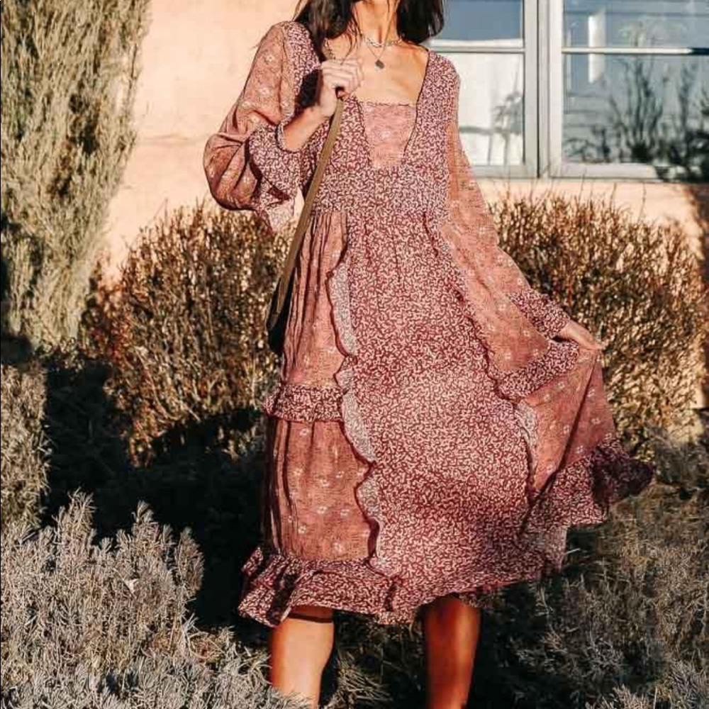 NWOT Floral Midi Patchwork dress from Bohme